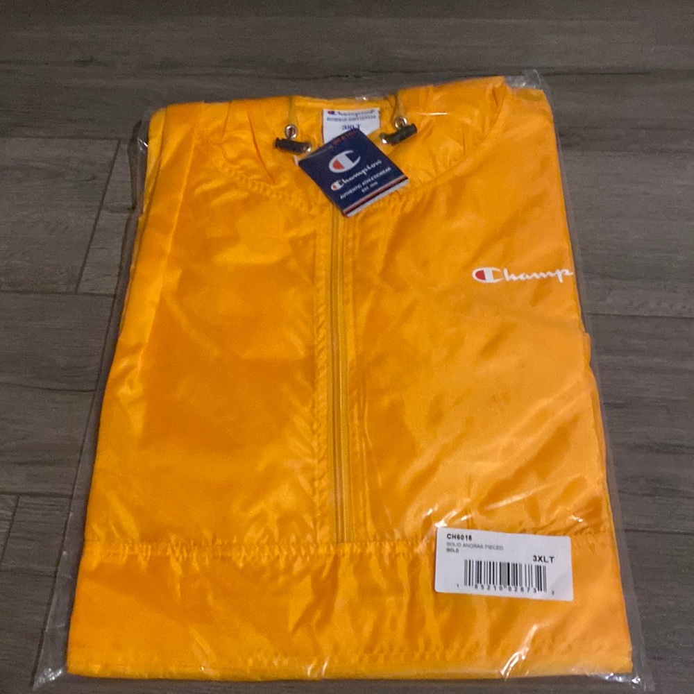 Champion Orange Raincoat Jacket